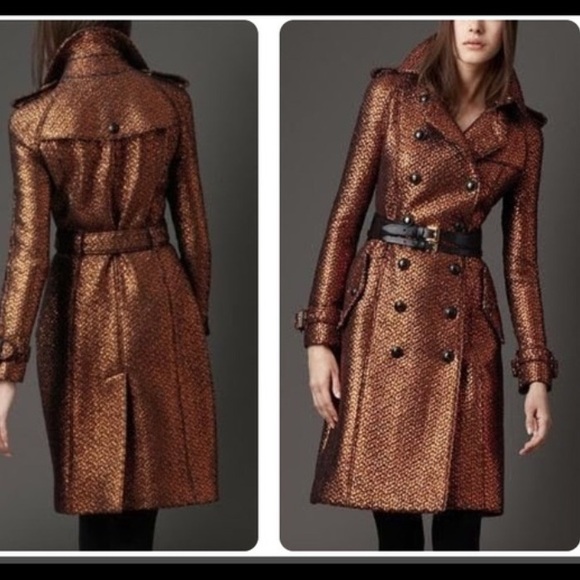 Rare Burberry metallic tweed trench coat - Picture 2 of 13